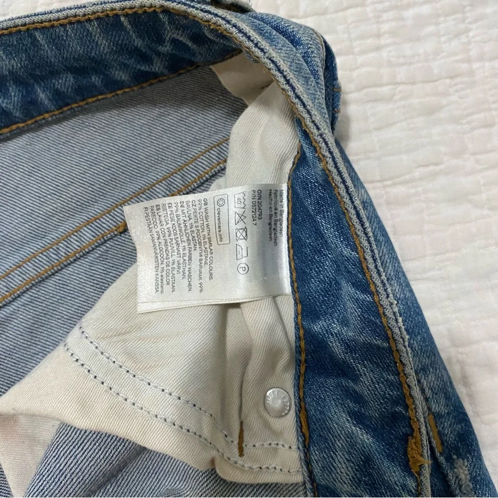 H&M &Denim Men’s 33 Waist Vintage Skinny Destroyed Distressed Used Condition